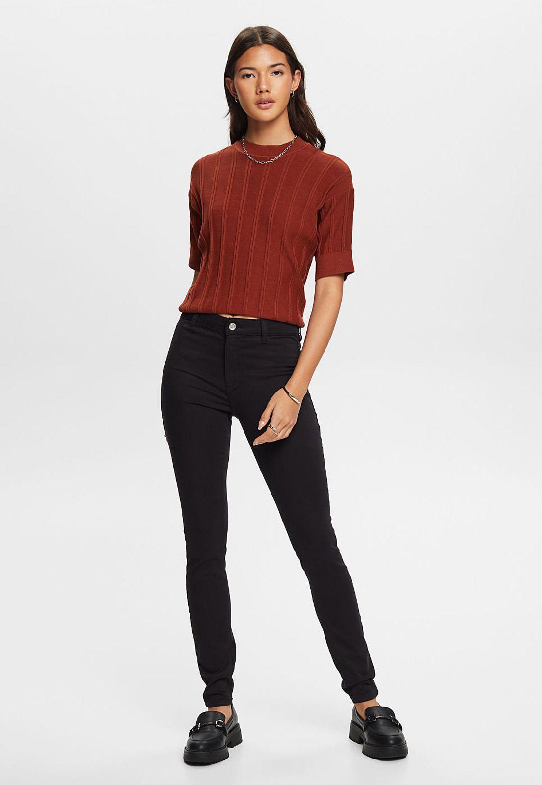 Jeans Skinny De Tiro Medio Mujer Esprit 073CC1B301-2