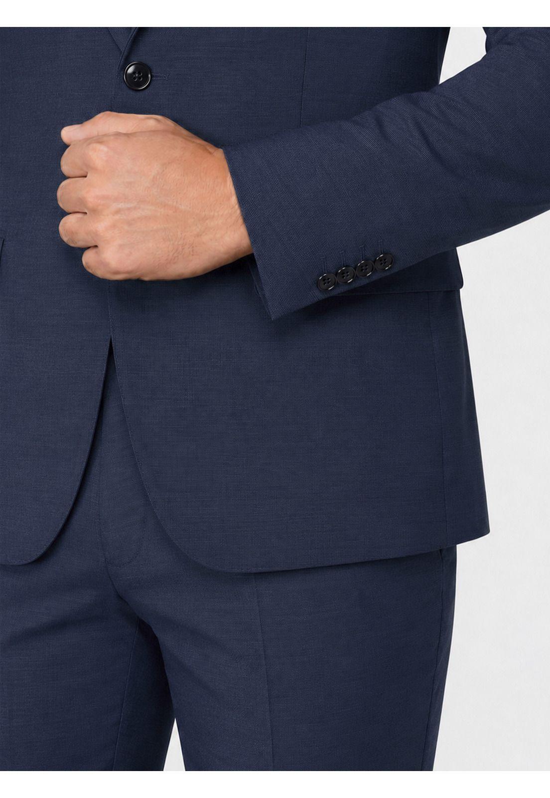 Traje Lana Texturado Tailored Fit Azul Arrow AM3402AZ-4