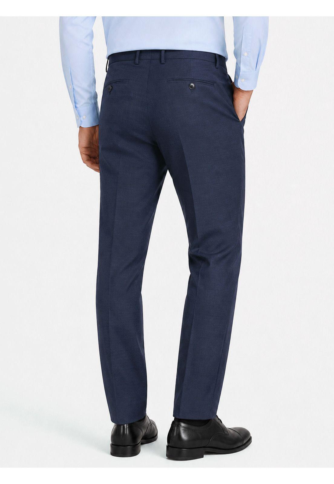 Traje Lana Texturado Tailored Fit Azul Arrow AM3402AZ-6