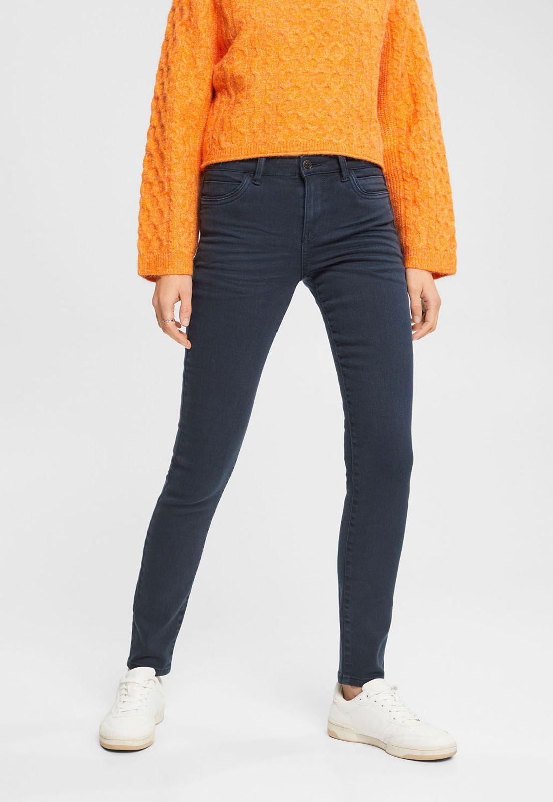 Jeans Elásticos Slim Fit Mujer Esprit-0