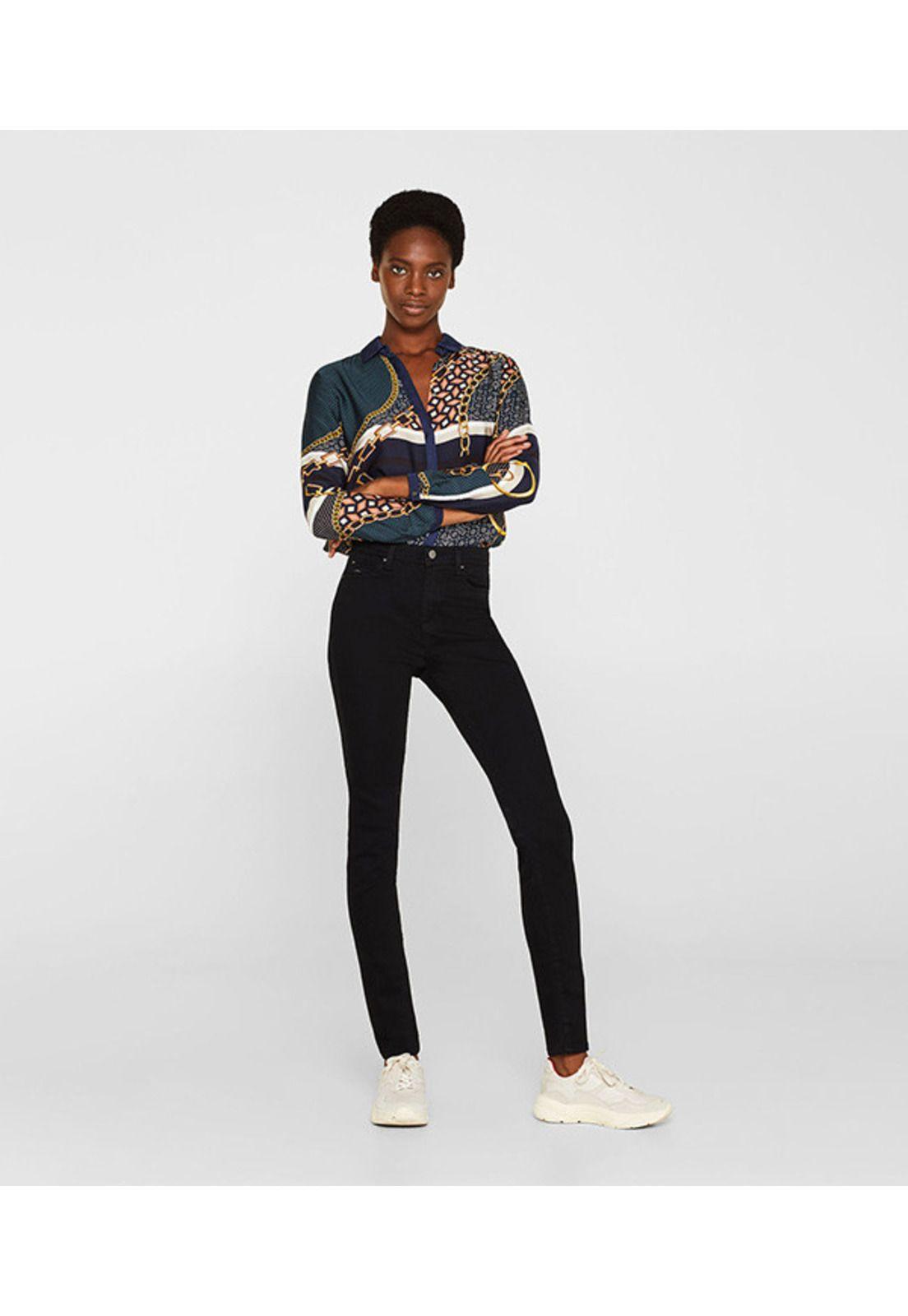 Pantalón Mujer Skinny High Rise -0