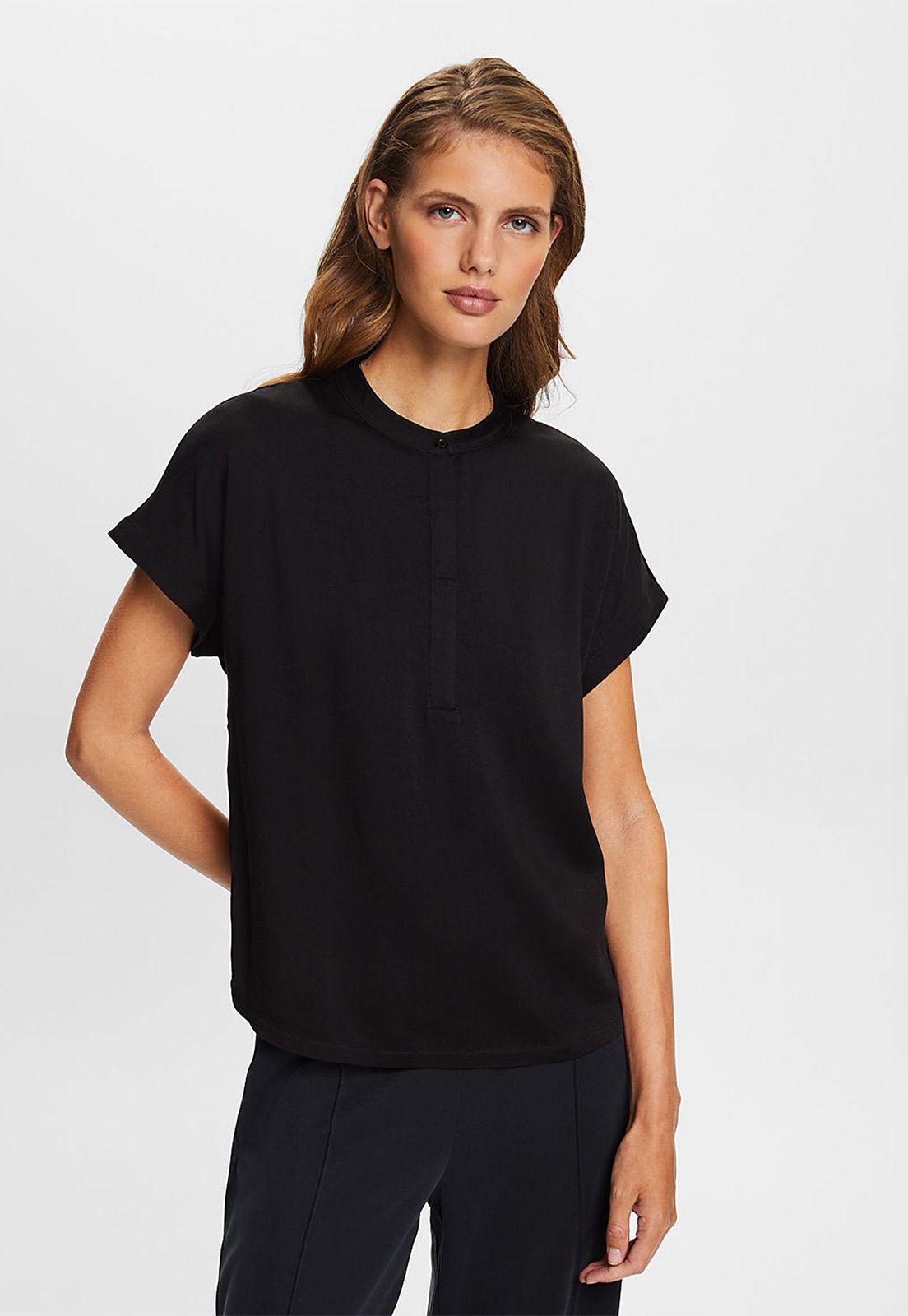 Polera Mezcla De Tejidos Mujer Esprit 993EE1K379-0