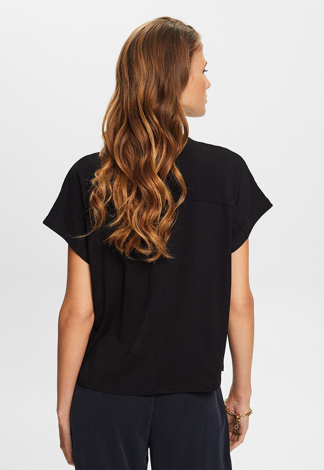 Polera Mezcla De Tejidos Mujer Esprit 993EE1K379-1
