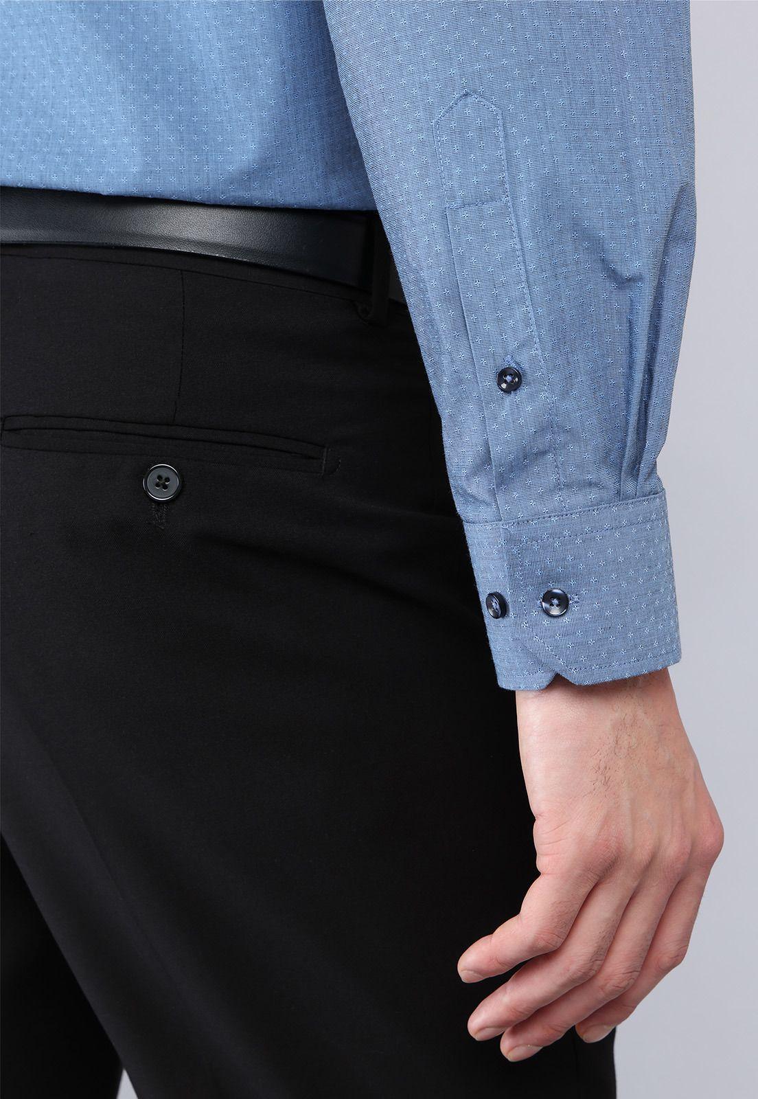 Camisa Formal Texturada Van Heusen VHCM422AZ-5