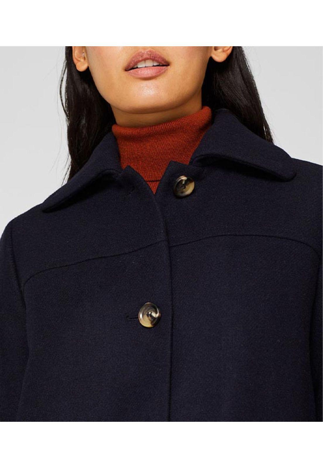 Con lana: abrigo con bolsillos de solapas-1