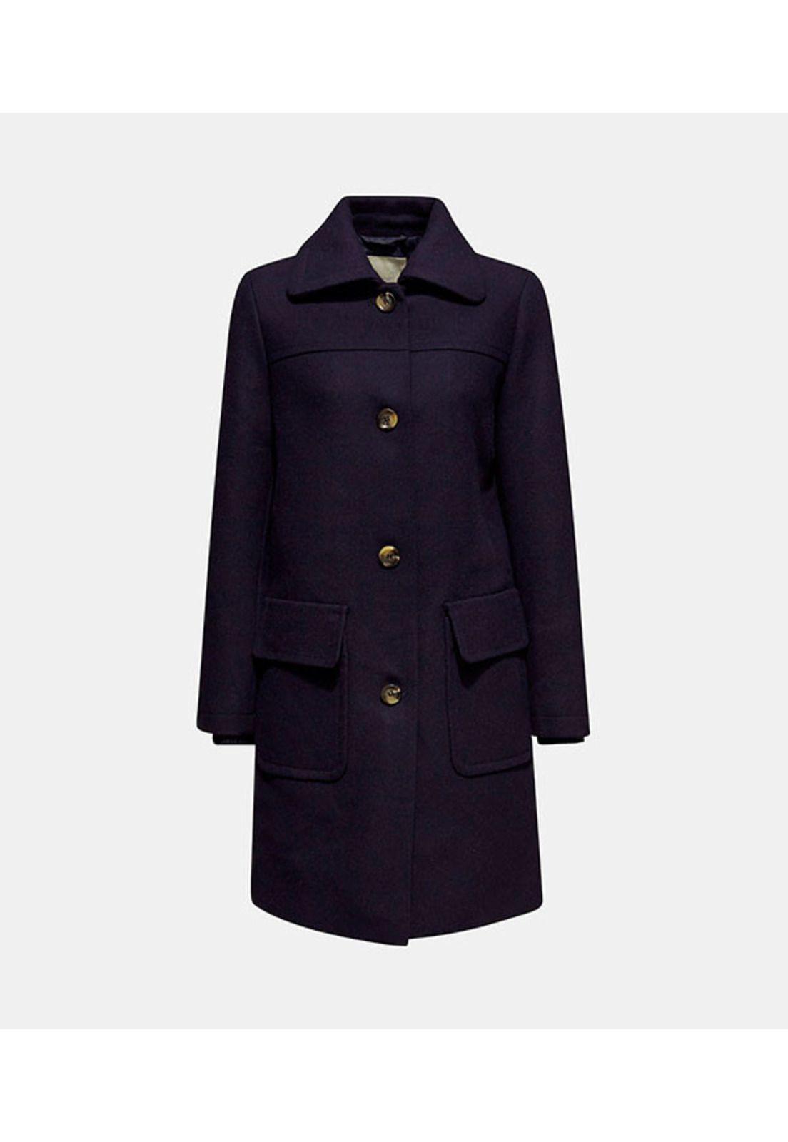 Con lana: abrigo con bolsillos de solapas-3