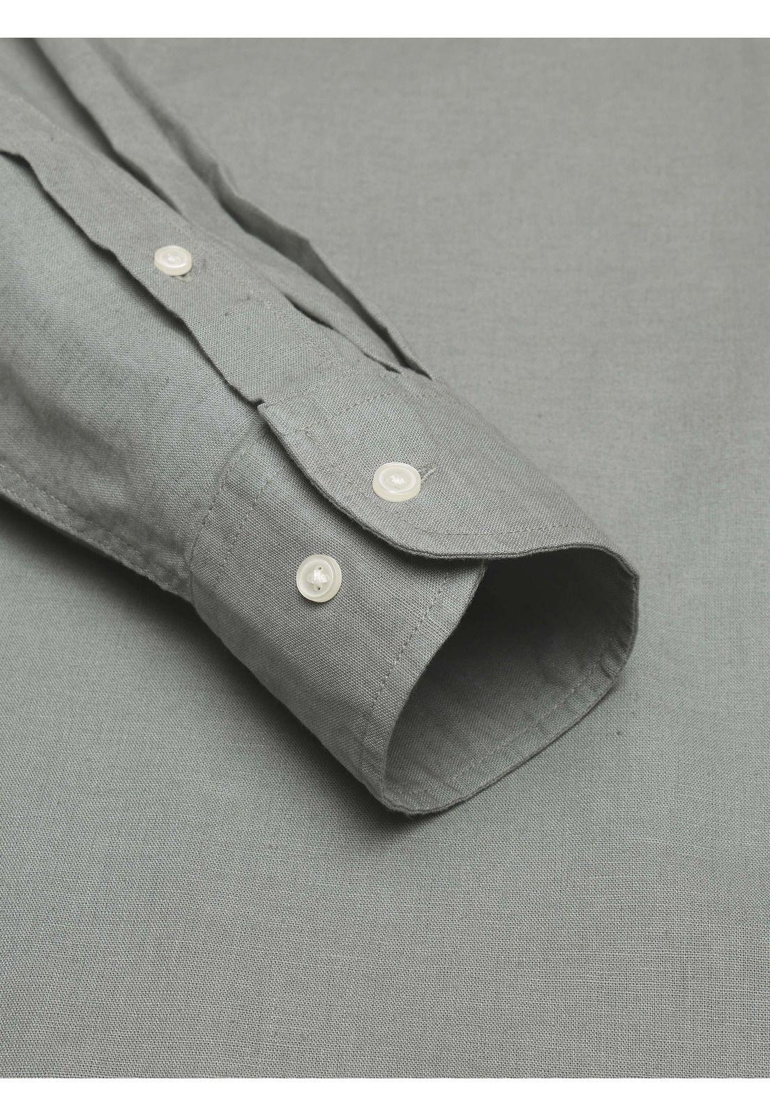 Camisa Lino Algodón Regular Fit Verde Arrow CM34051VE-5