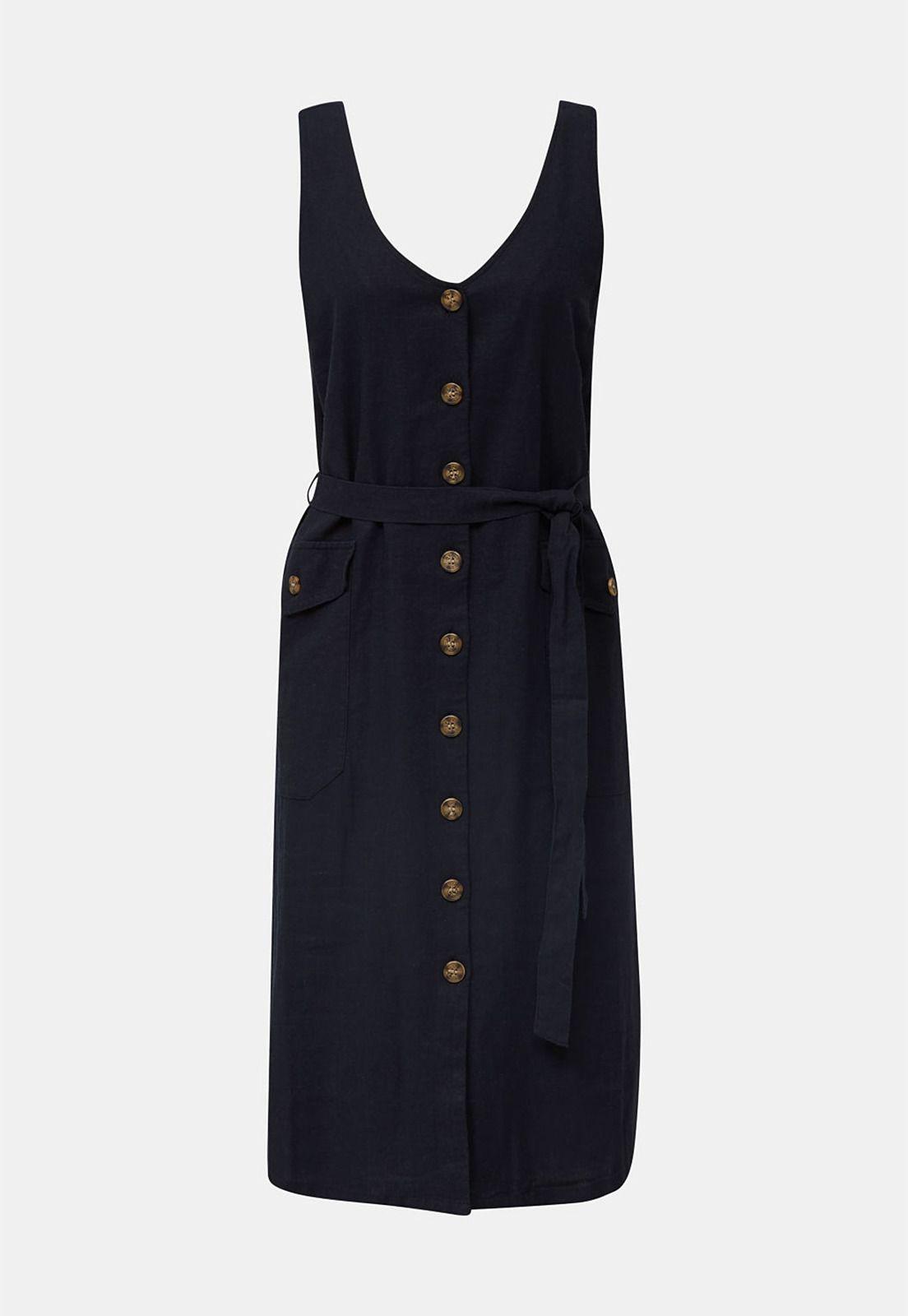 Vestido con tira de botones-3