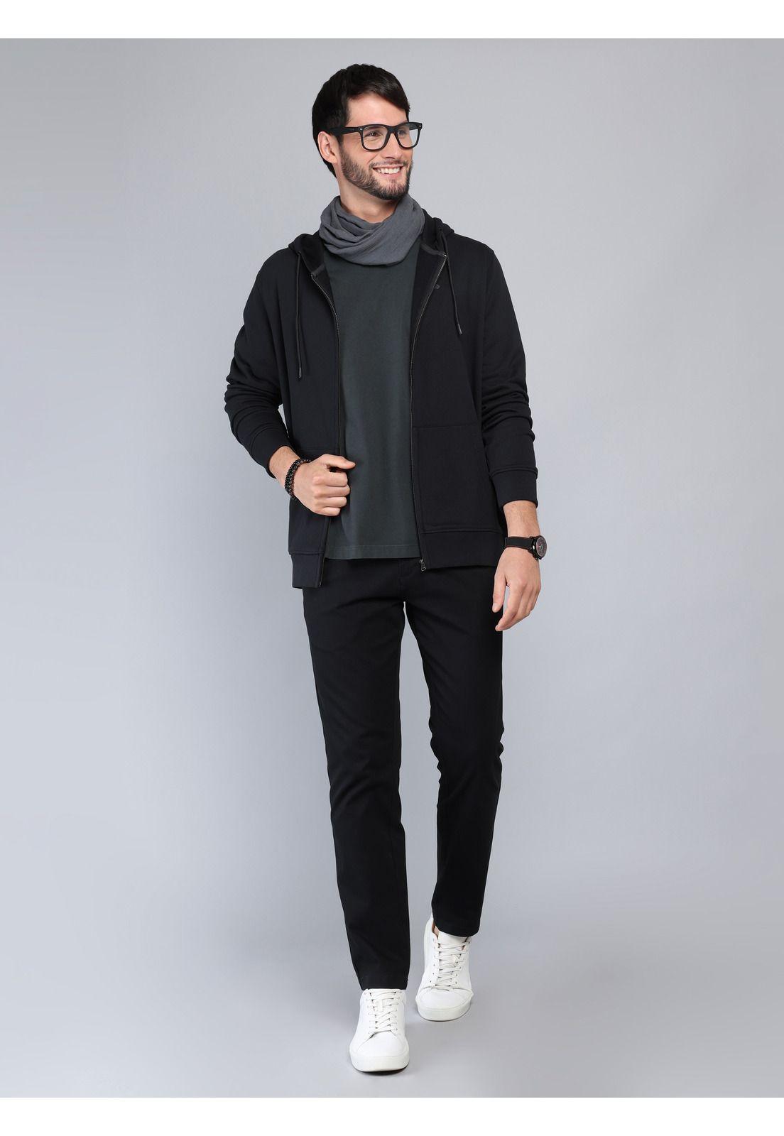 Polerón Con Capucha Regular Fit Negro Arrow PL33025NE-3