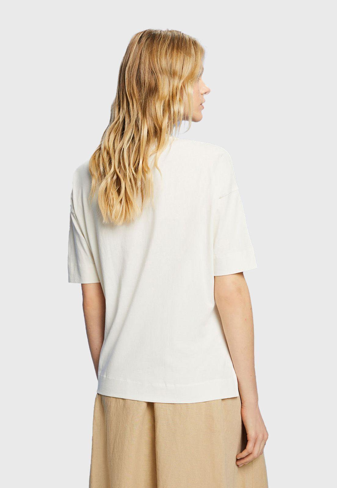 Polera Bordada, 100% Algodón Mujer Esprit-1