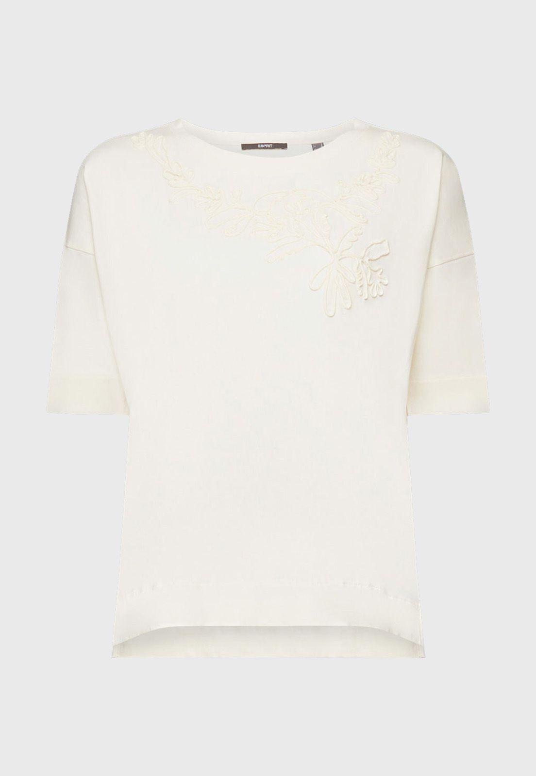 Polera Bordada, 100% Algodón Mujer Esprit-3
