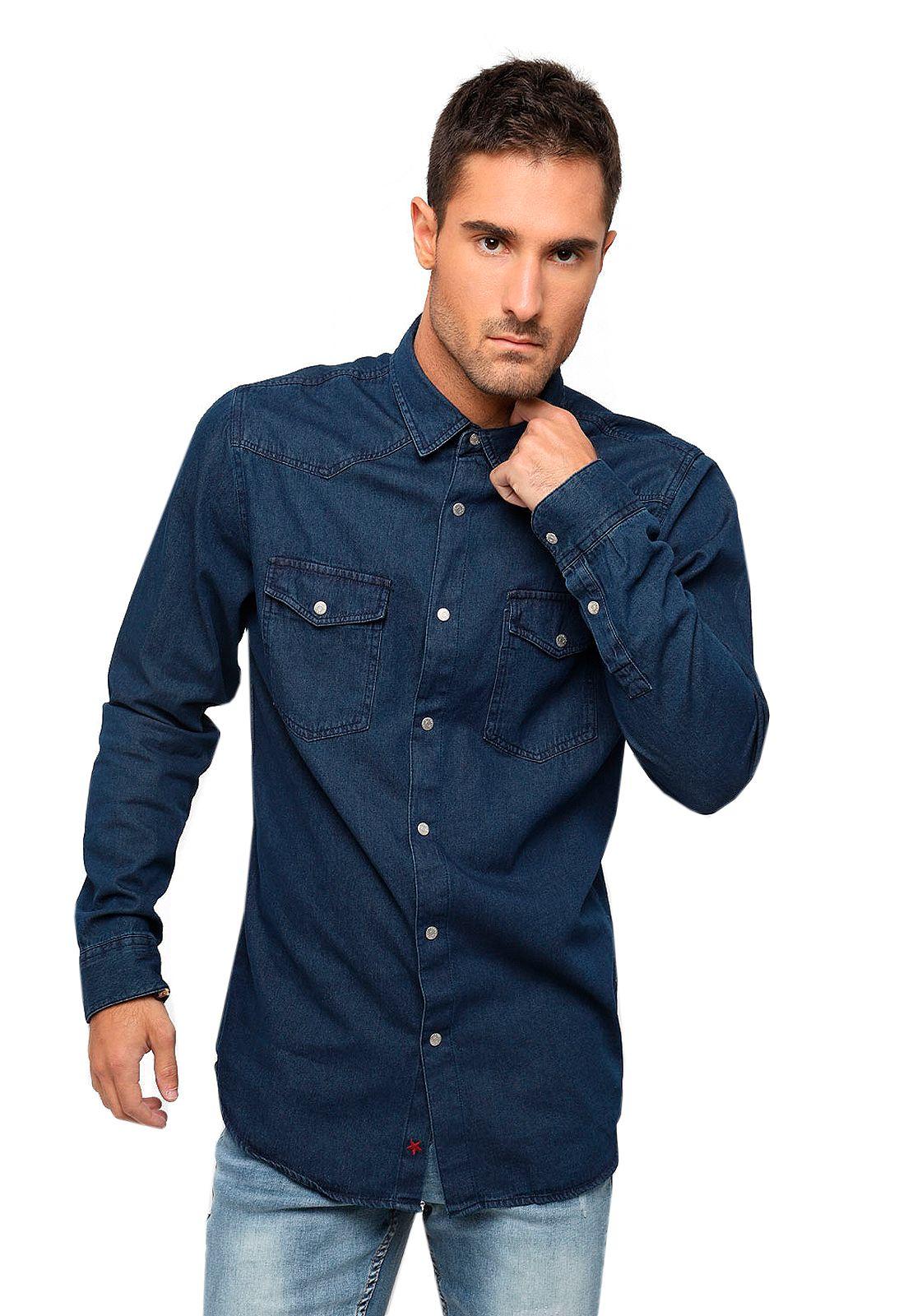 Camisa Denim Azul Soviet-0