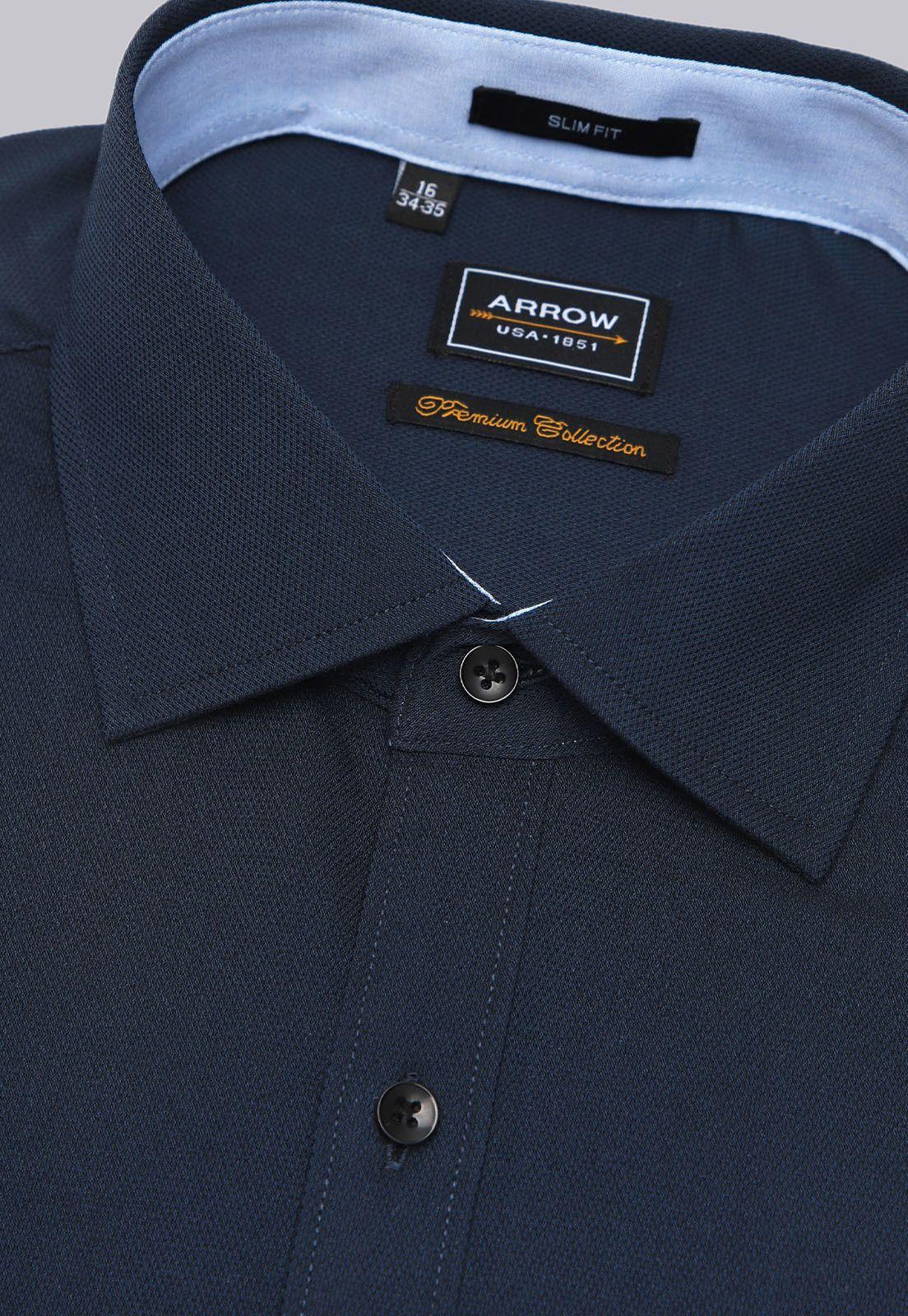 Camisa Formal Texturada Spandex Arrow ARM9037NB-1