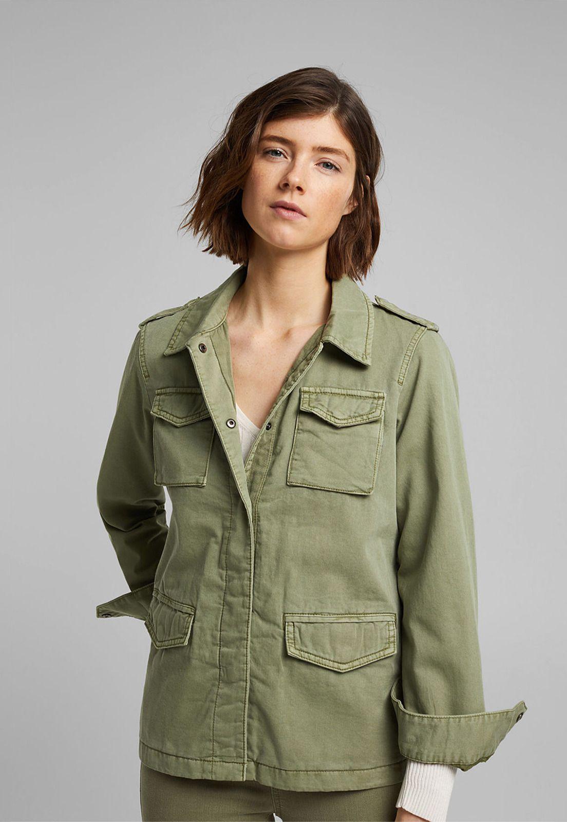 Chaqueta Mujer Militar  Esprit-0