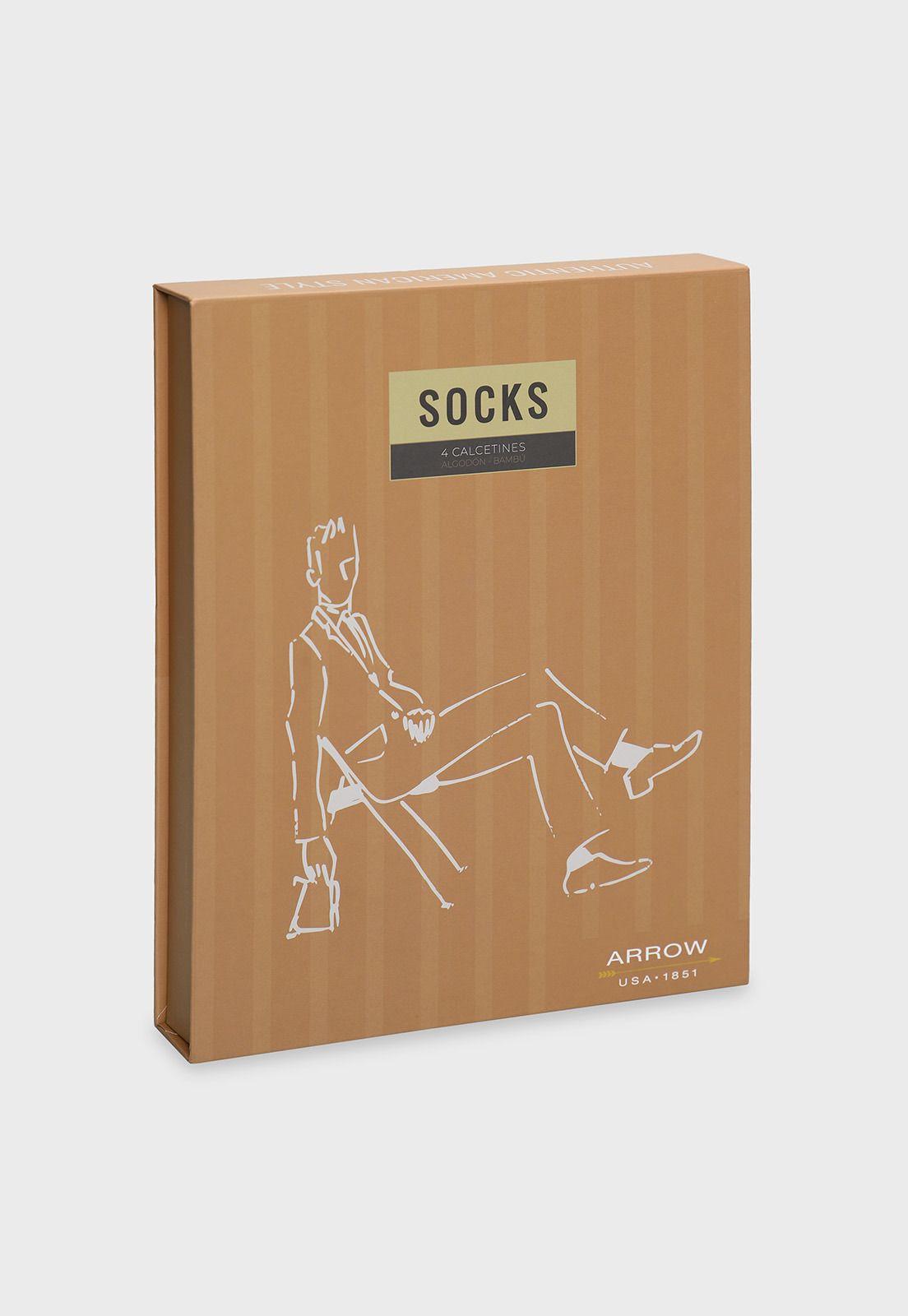 Caja Calcetines 4 Unidades Casual Arrow CP42503SU-6