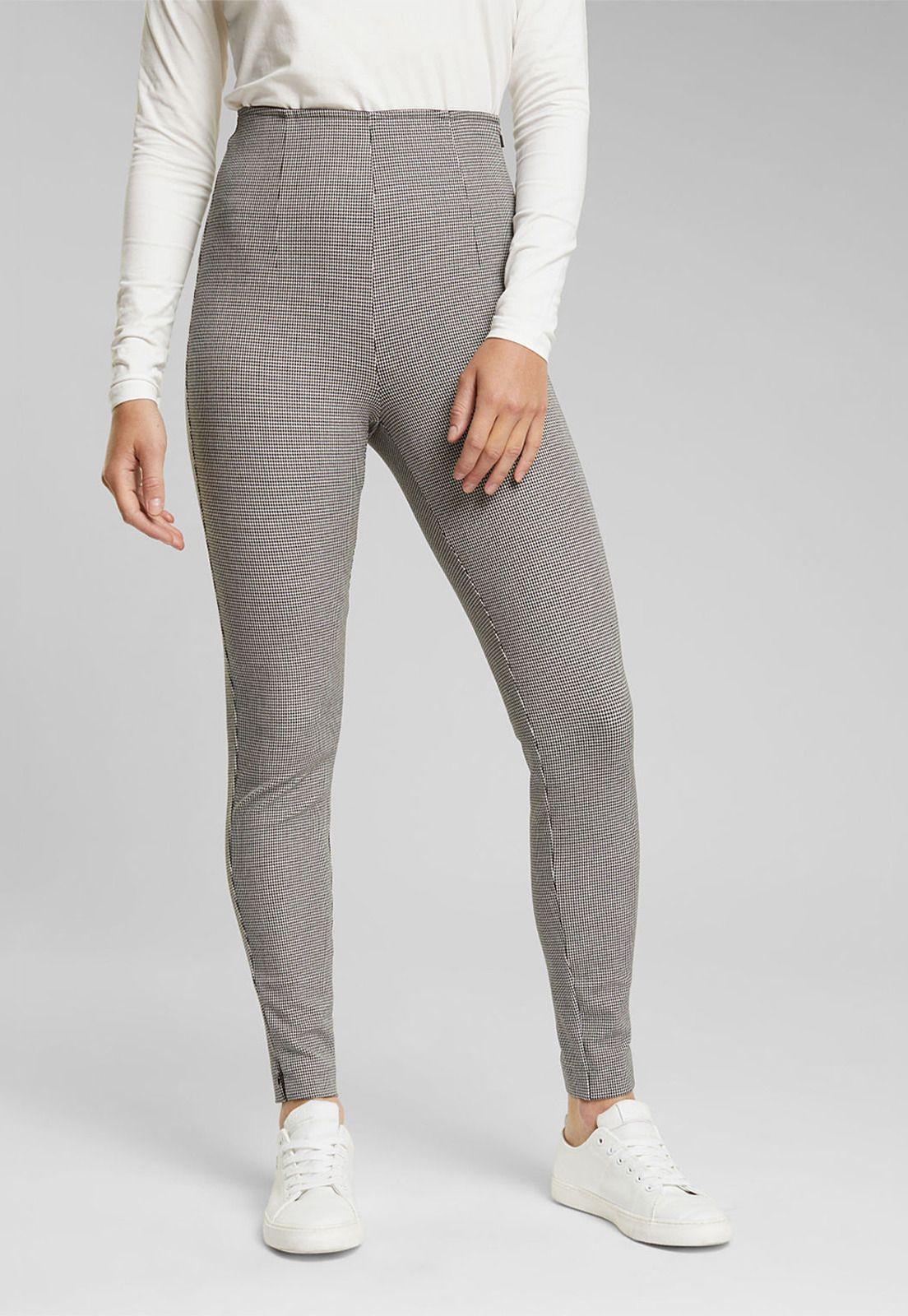 Leggings Mujer A Cuadros Esprit-0
