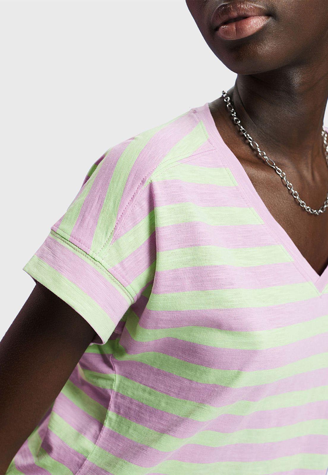 Polera De Algodón A Rayas Combinadas Mujer Esprit-2