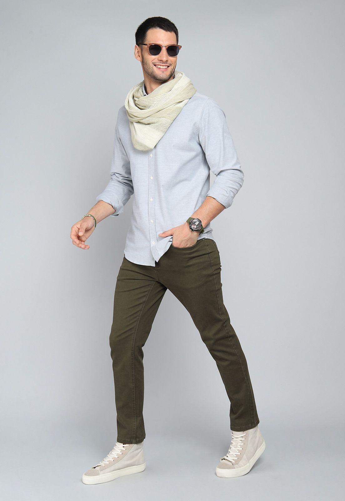 Camisa Oxford Spandex Arrow CM31001VE-3