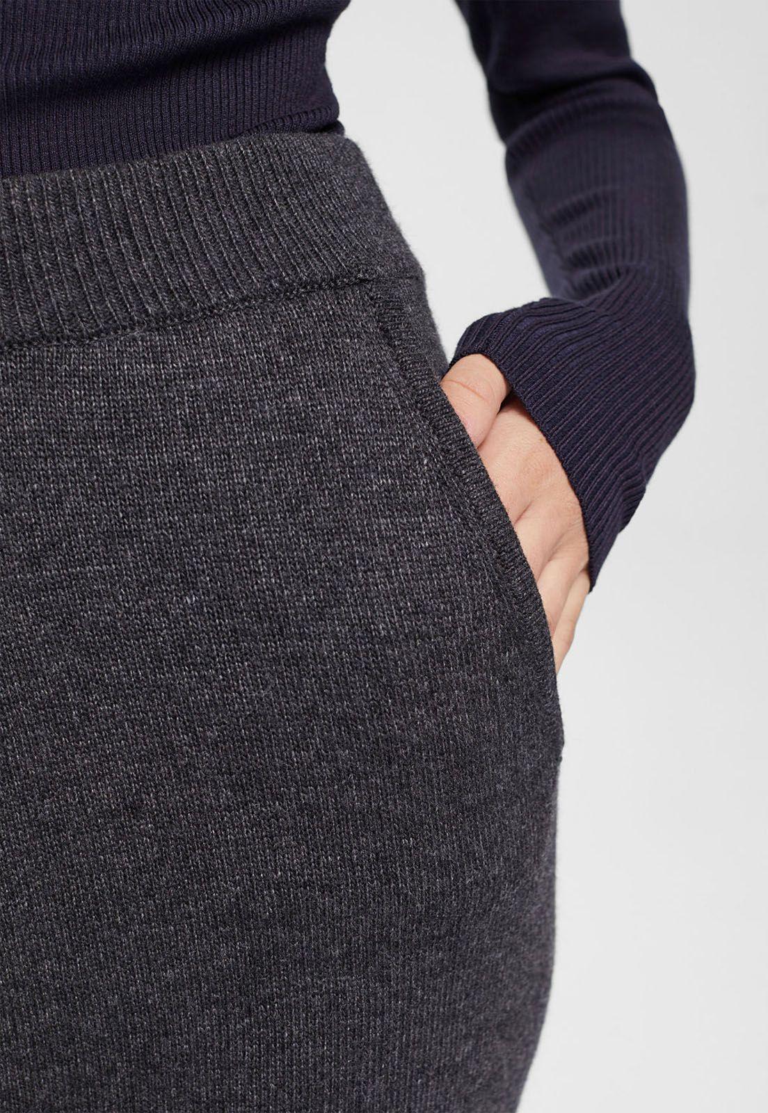Pantalón De Punto En Mezcla De Lana Mujer Esprit-2