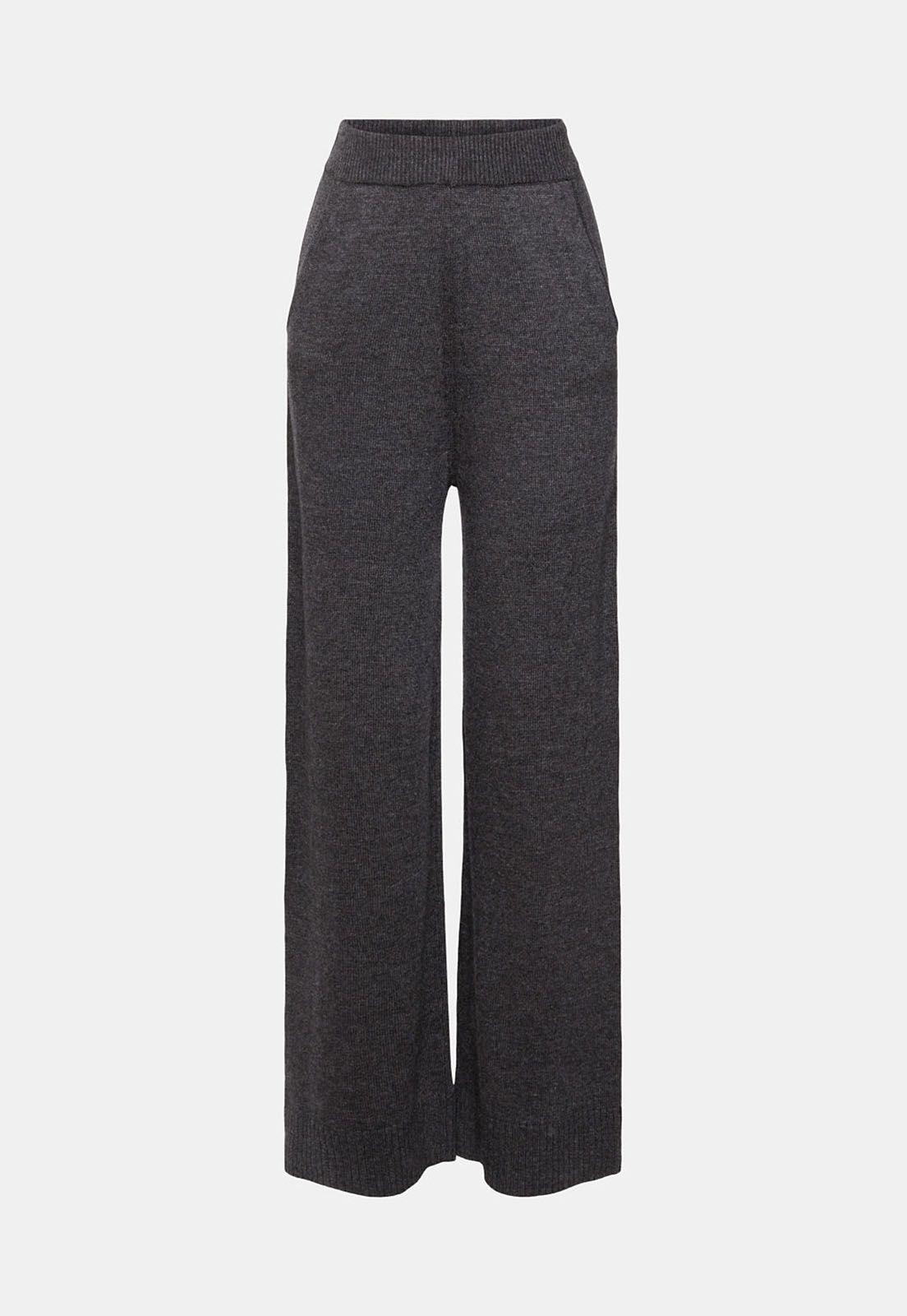 Pantalón De Punto En Mezcla De Lana Mujer Esprit-3