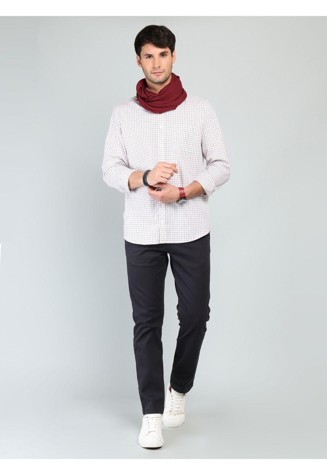 Camisa A Cuadros Regular Fit Rojo Arrow CM33004RO-3