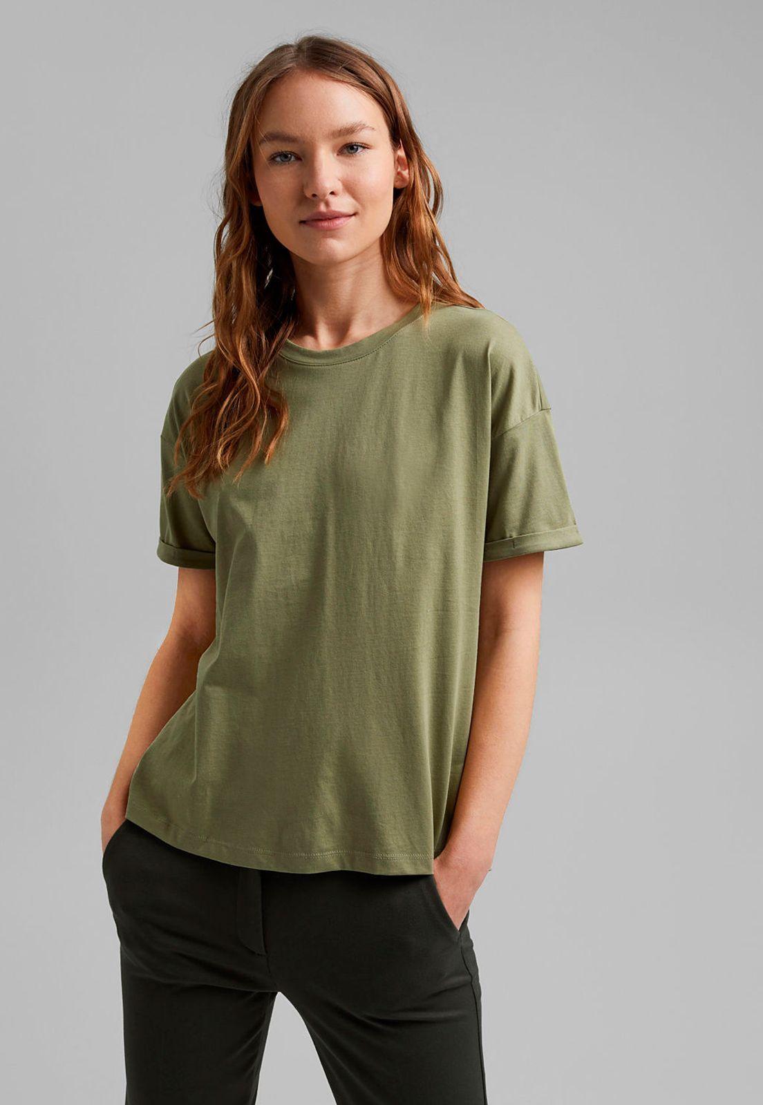 Polera Mujer Manga Corta Lisa Esprit-0