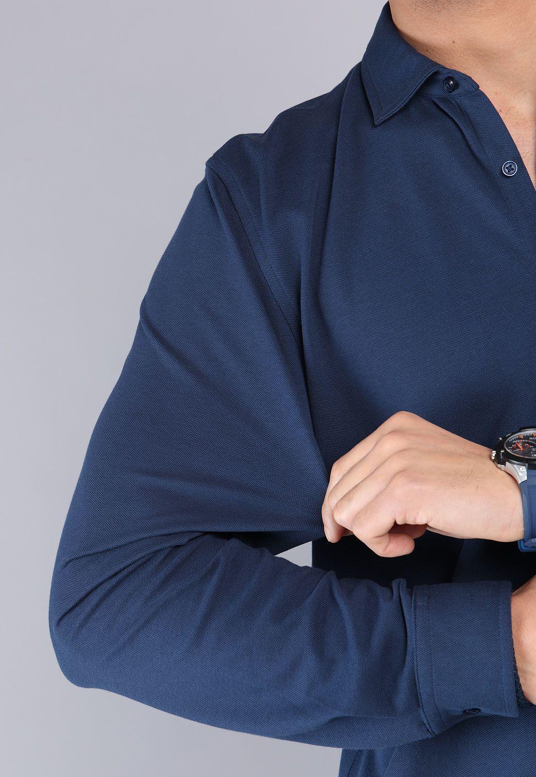 Camisa Piqué Lisa Spandex Arrow CM32057AZ-2
