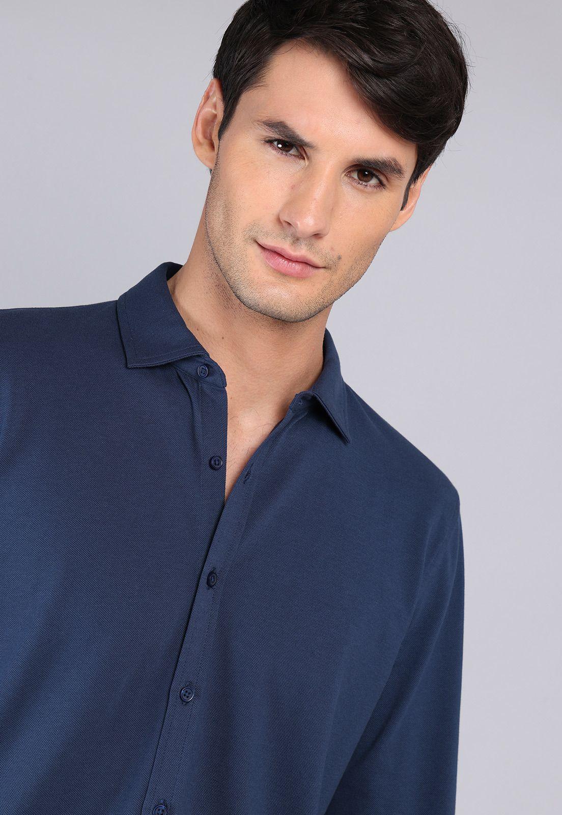 Camisa Piqué Lisa Spandex Arrow CM32057AZ-3