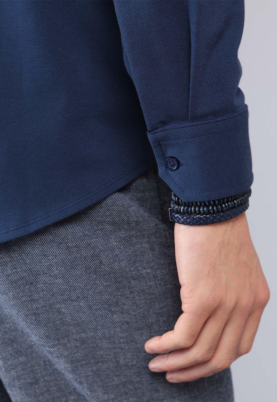 Camisa Piqué Lisa Spandex Arrow CM32057AZ-6