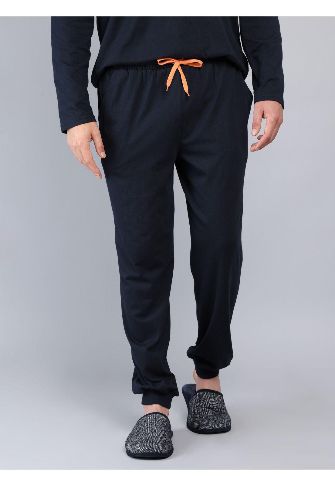 Pijama Largo Regular Fit Azul Arrow P1I3301AZ-4