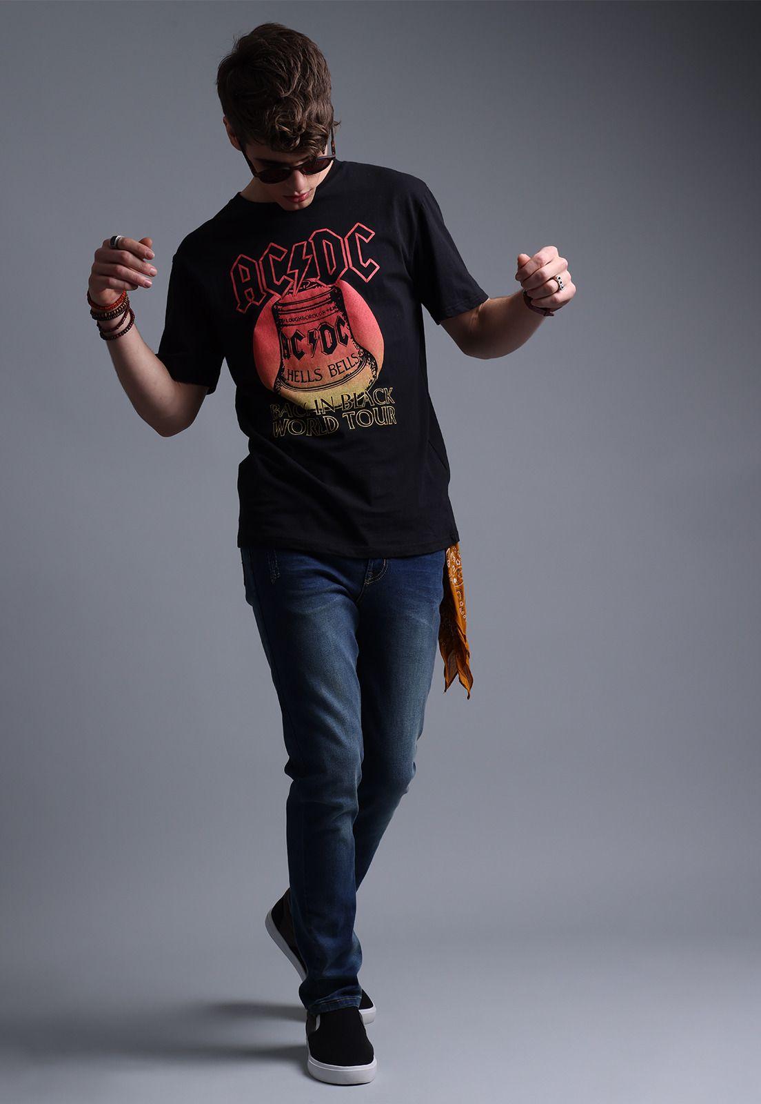 Polera Rock AC/DC Hombre Soviet SPOH563NE-3