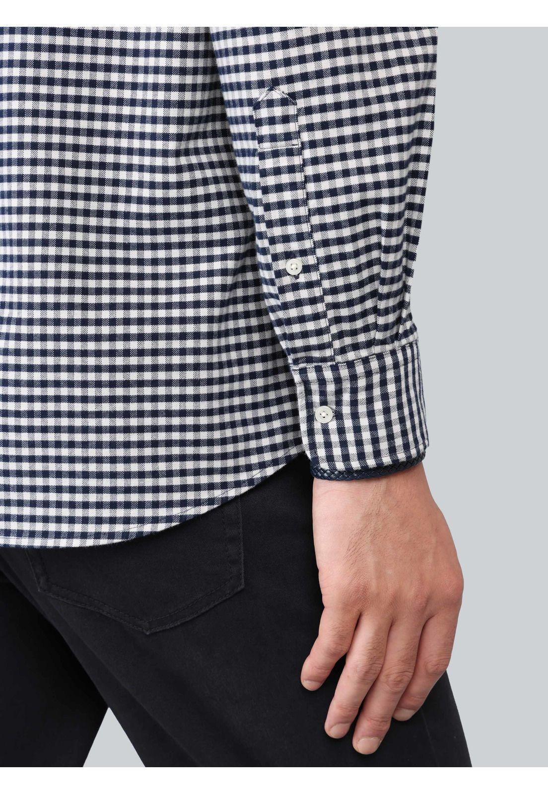 Camisa Oxford Spandex Regular Fit Azul Arrow CM33015AZ-5