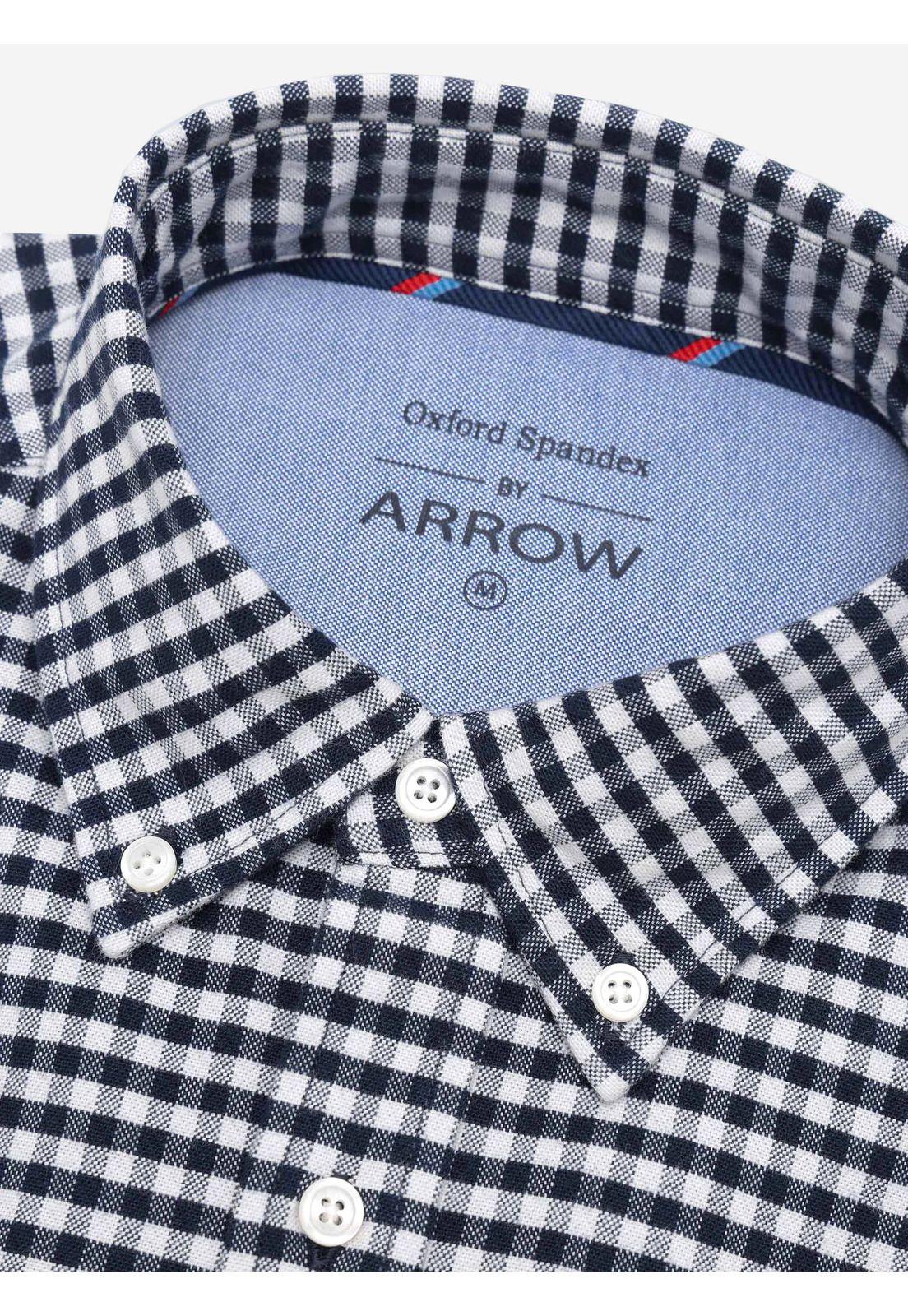 Camisa Oxford Spandex Regular Fit Azul Arrow CM33015AZ-5