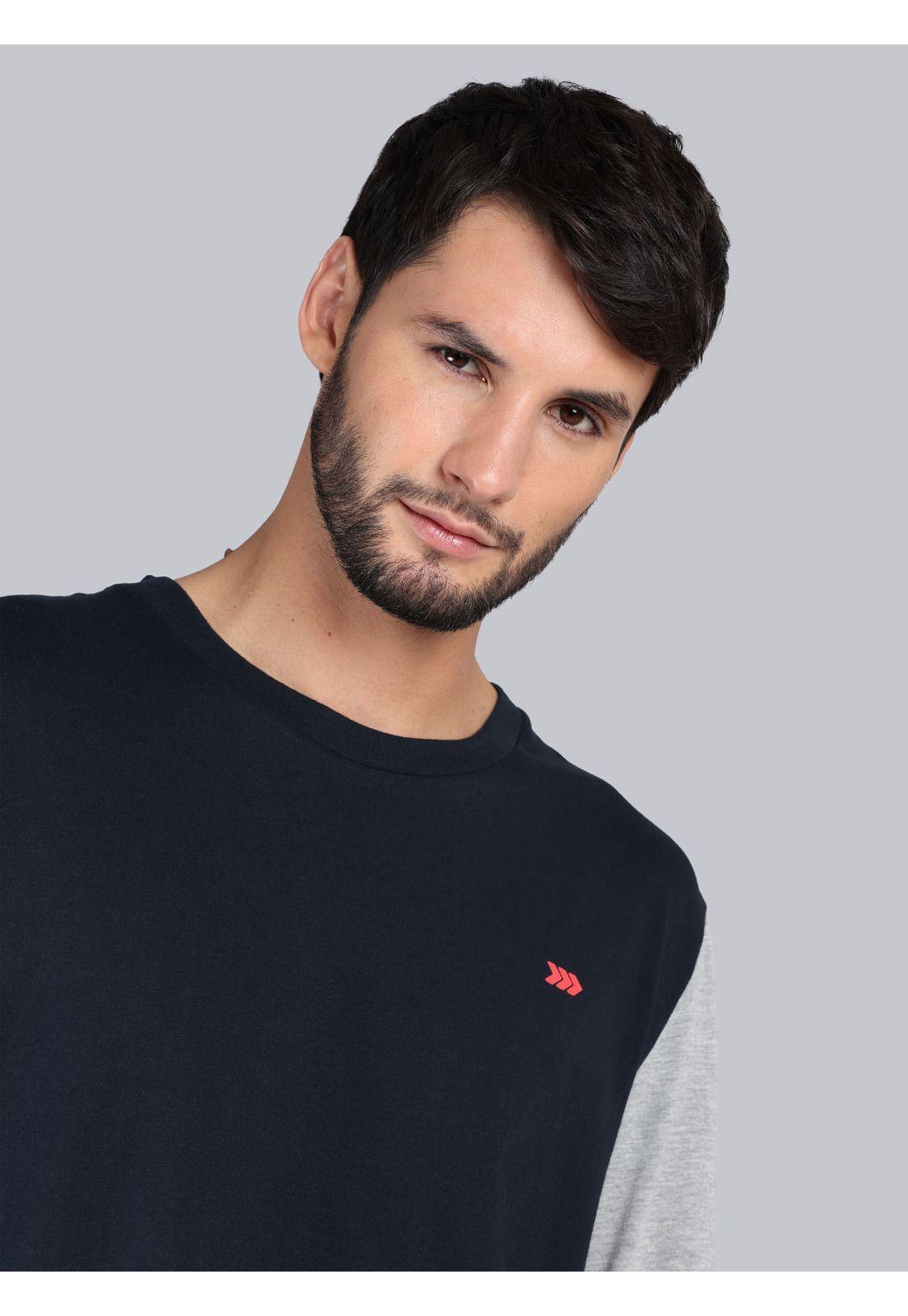 Pijama Largo Regular Fit Azul Arrow P1I3303AZ-3