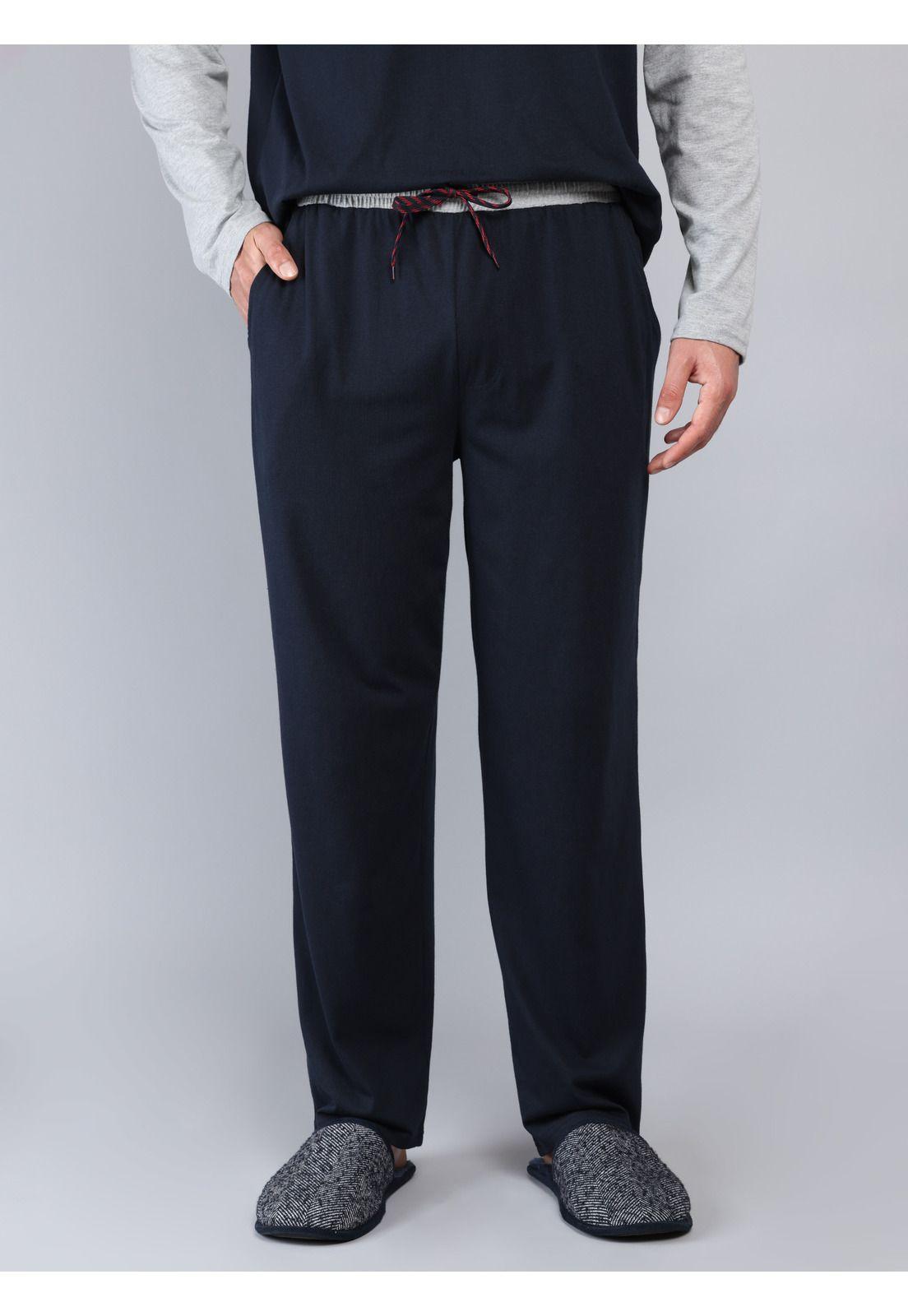 Pijama Largo Regular Fit Azul Arrow P1I3303AZ-4