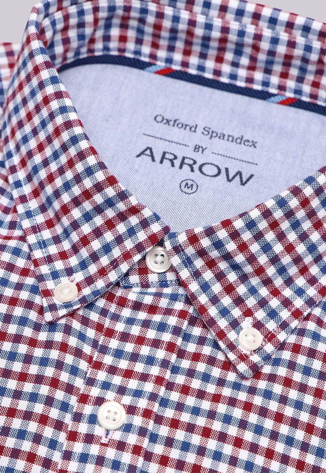 Camisa Diseño Cuadros Spandex Arrow-4