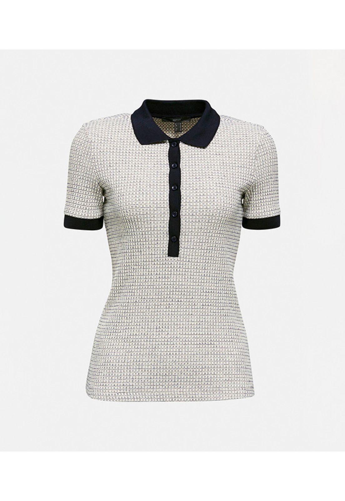 Polera polo textura-2