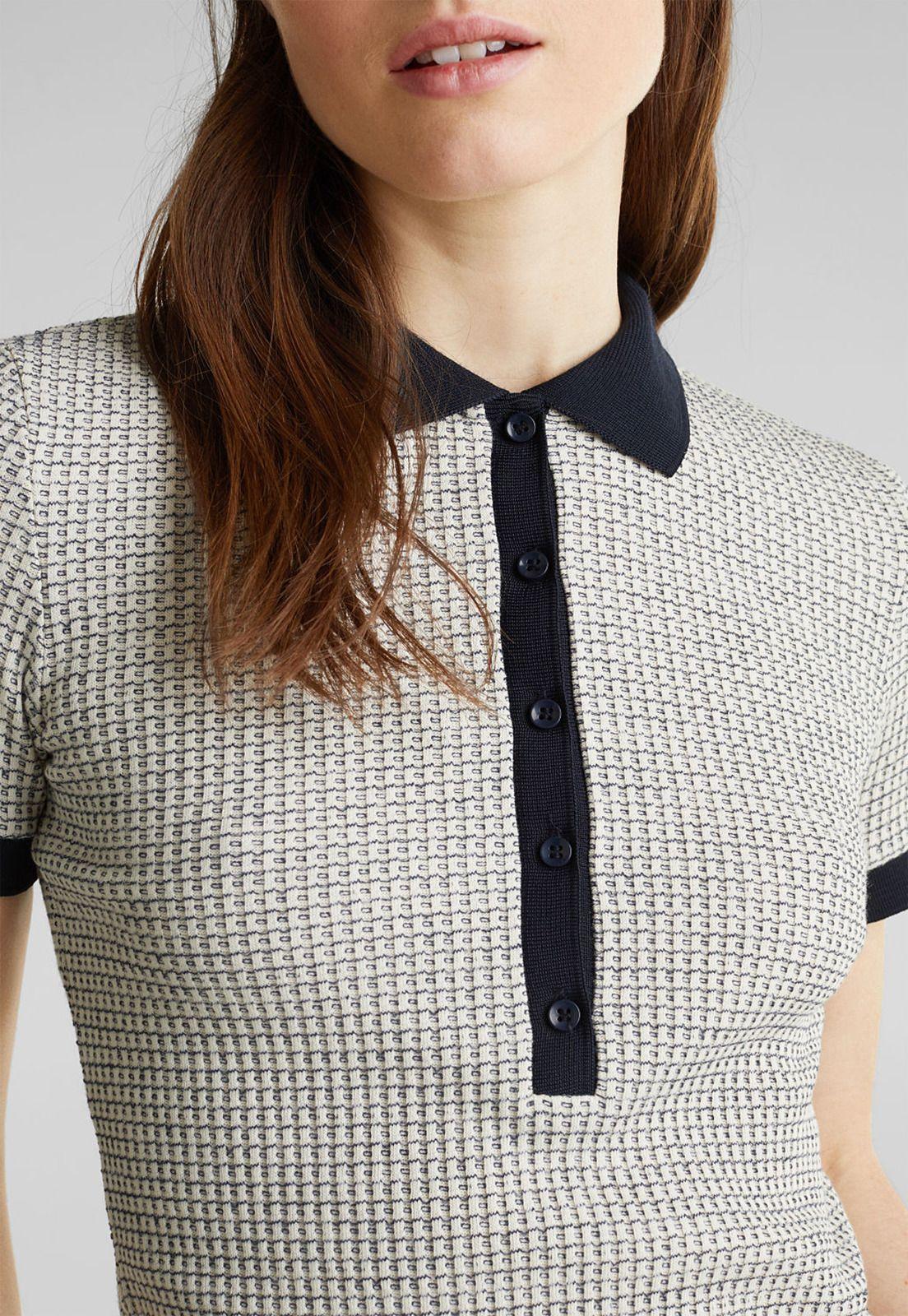 Polera polo textura-5