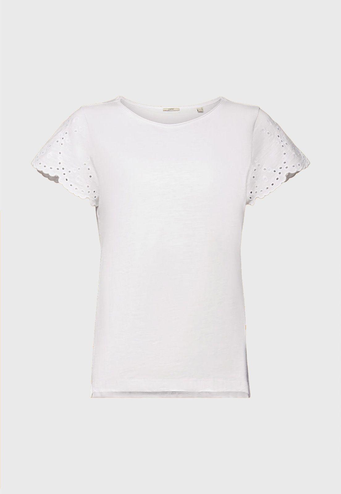 Polera Con Bordado En Las Mangas Mujer Esprit-3