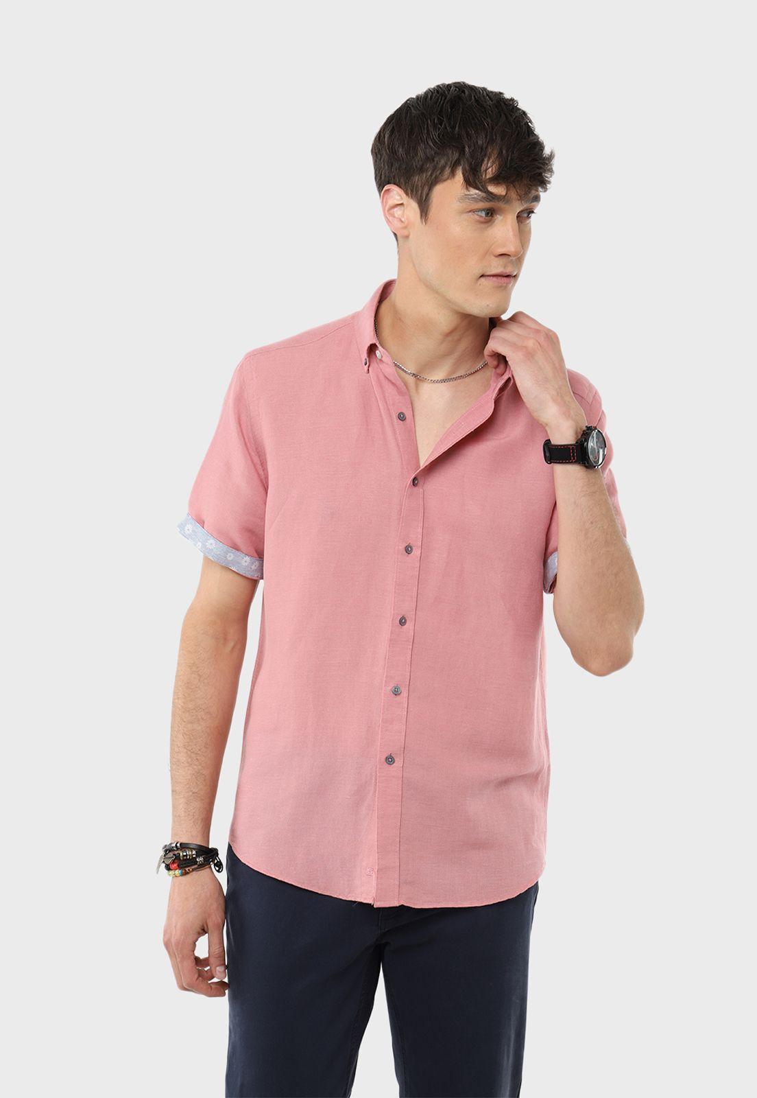 Camisa Manga Corta Print Flores Guy Laroche-0