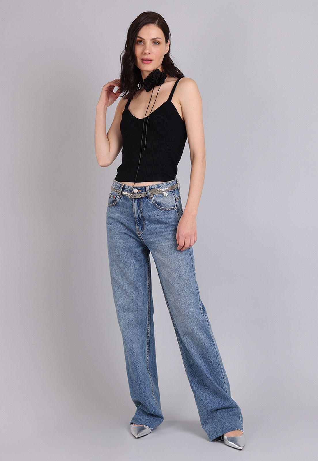 Top Tejido Acanalado Mujer Soviet SPOM608NE-3