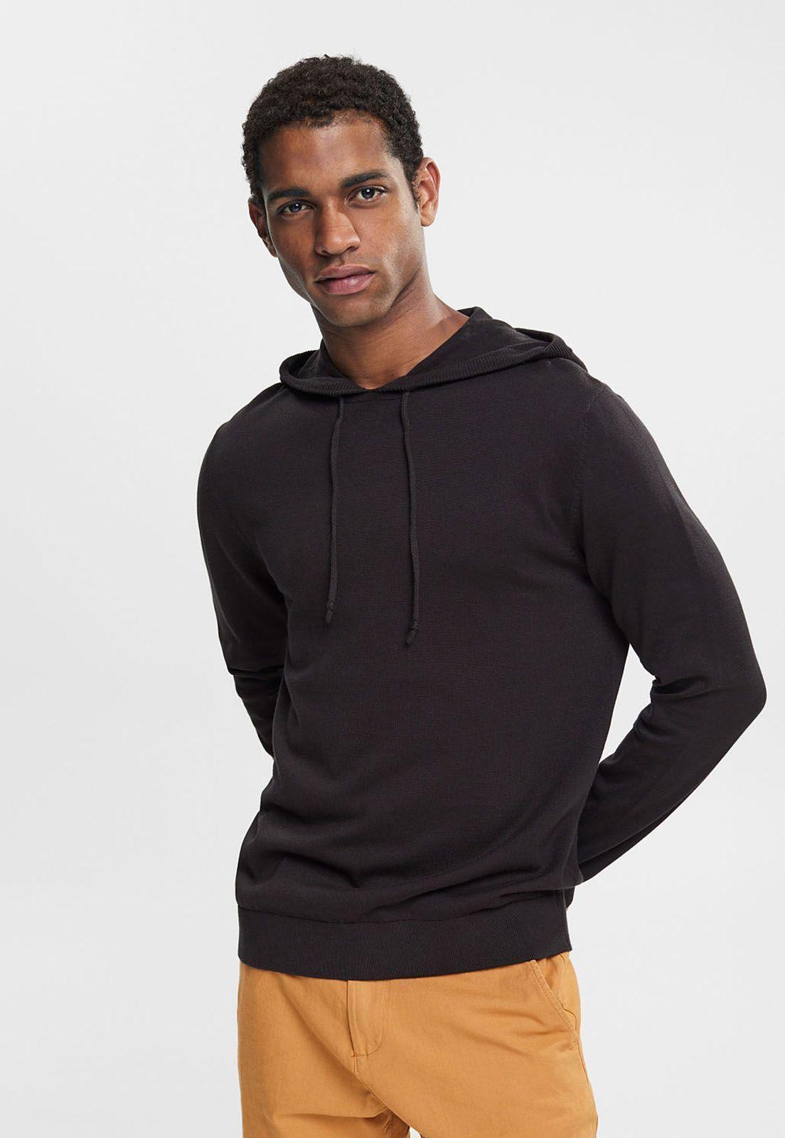 Sweater Con Capucha Hombre Esprit Azul cielo-0