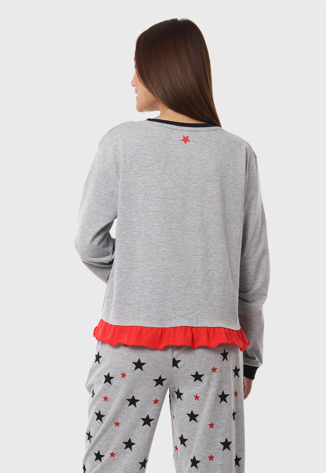 Pijama Mujer Manga Larga Soviet SPM2W10GR-3