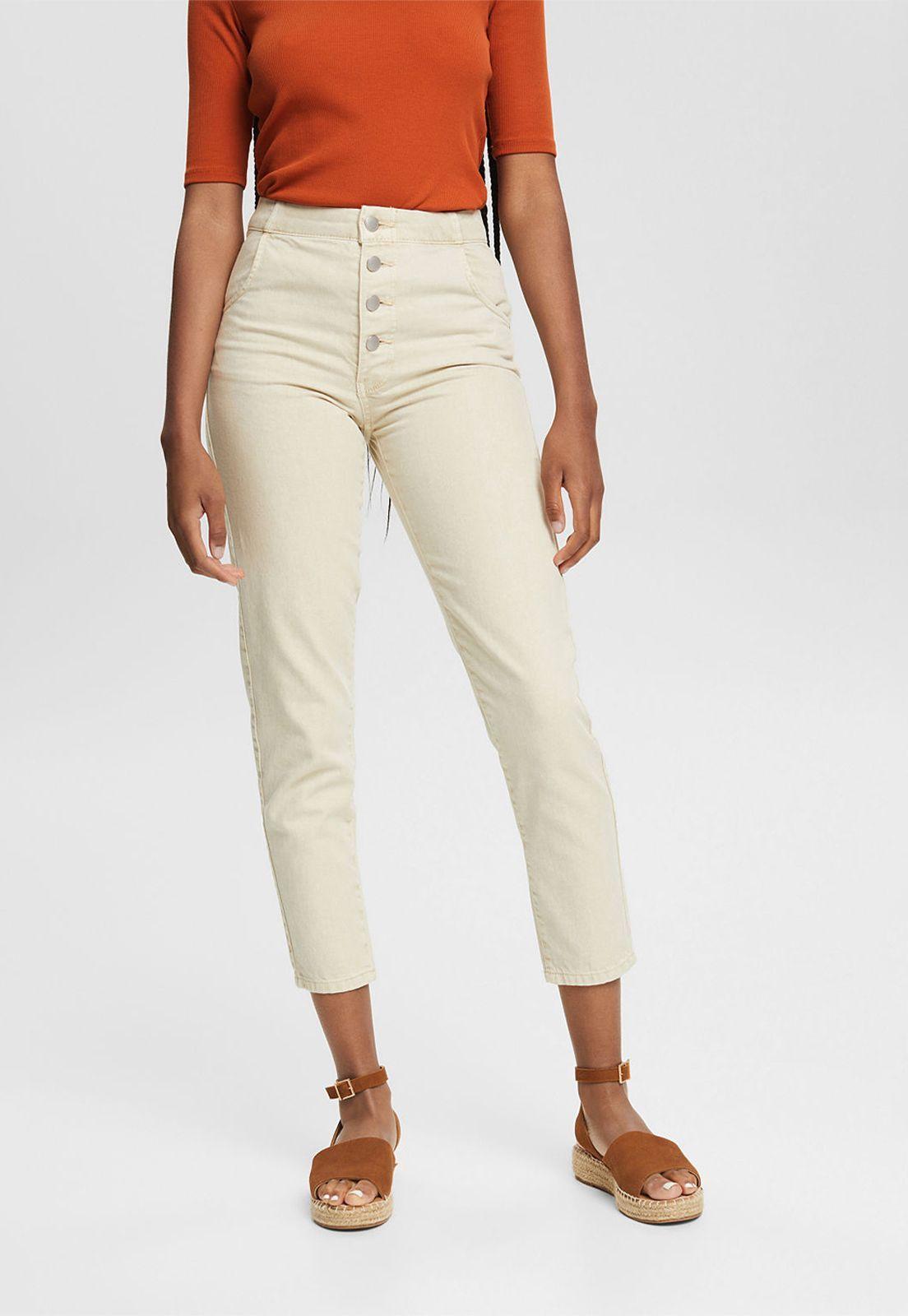 Pantalón Con Tira De Botones Esprit-0