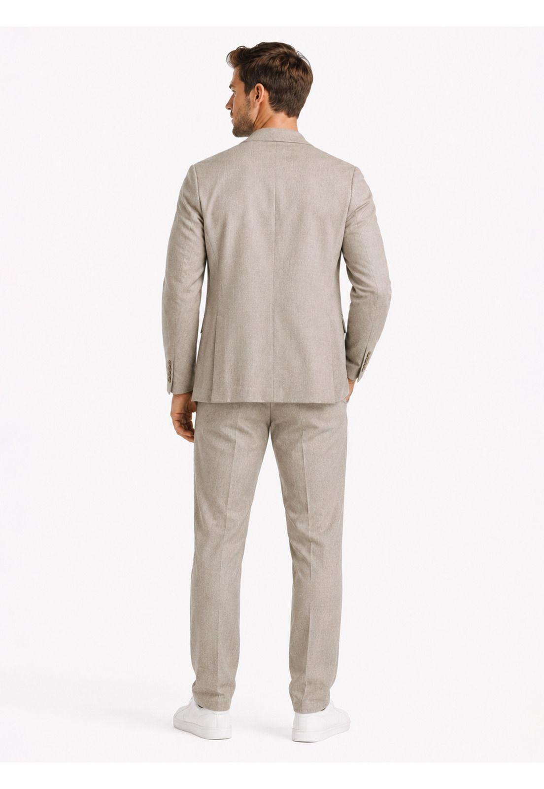 Traje Poli Viscosa Spandex Tailored Fit Beige Arrow AM3413BE-1