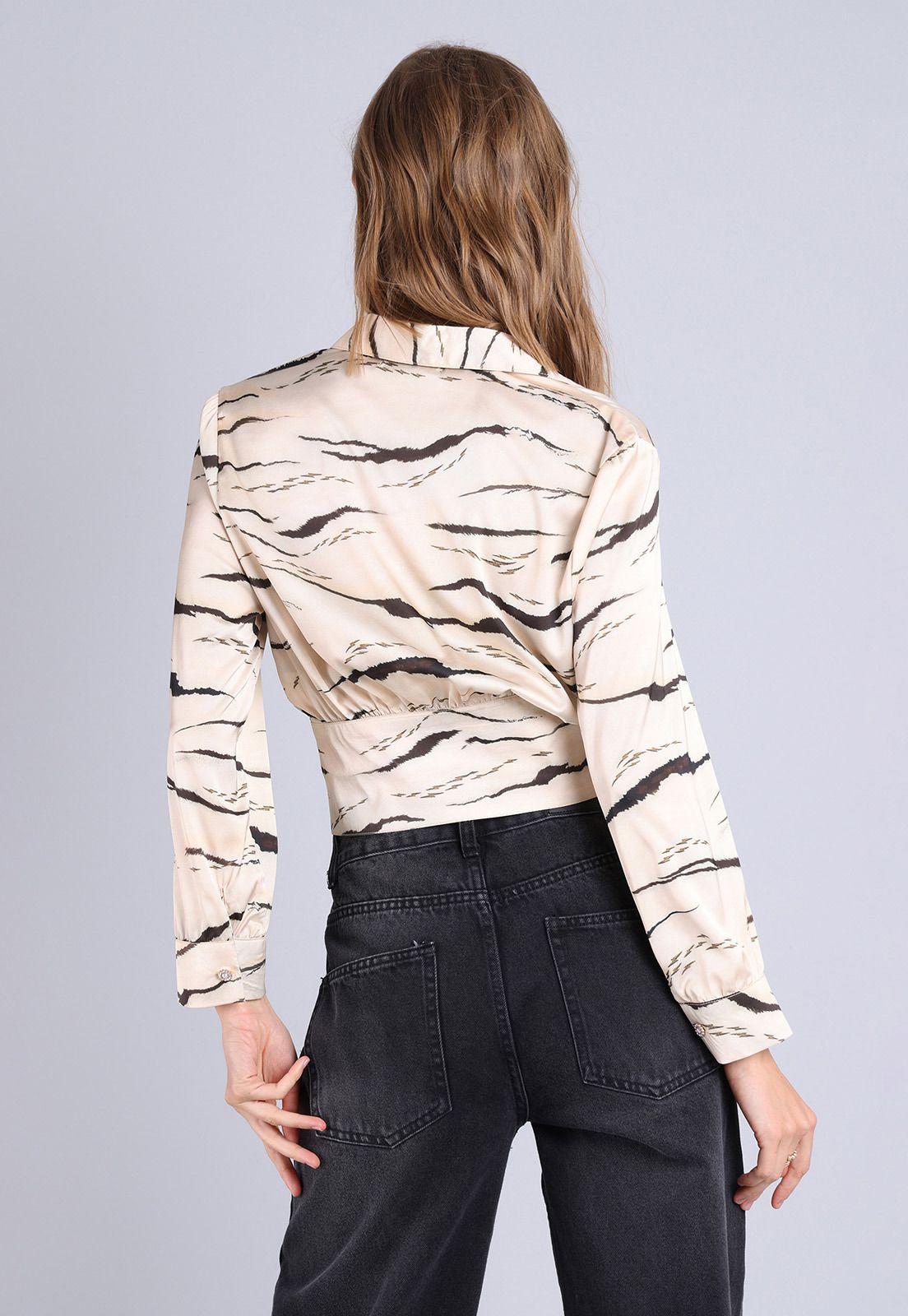 Blusa Print Mujer Soviet AISMF02BE-1