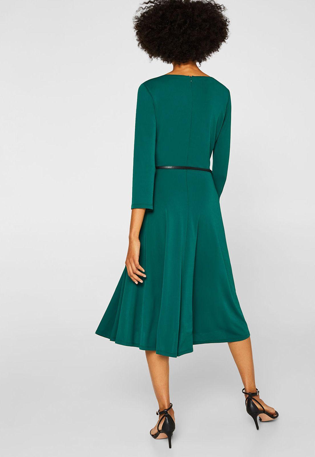 Vestido Midi Con Cinturón Esprit-1