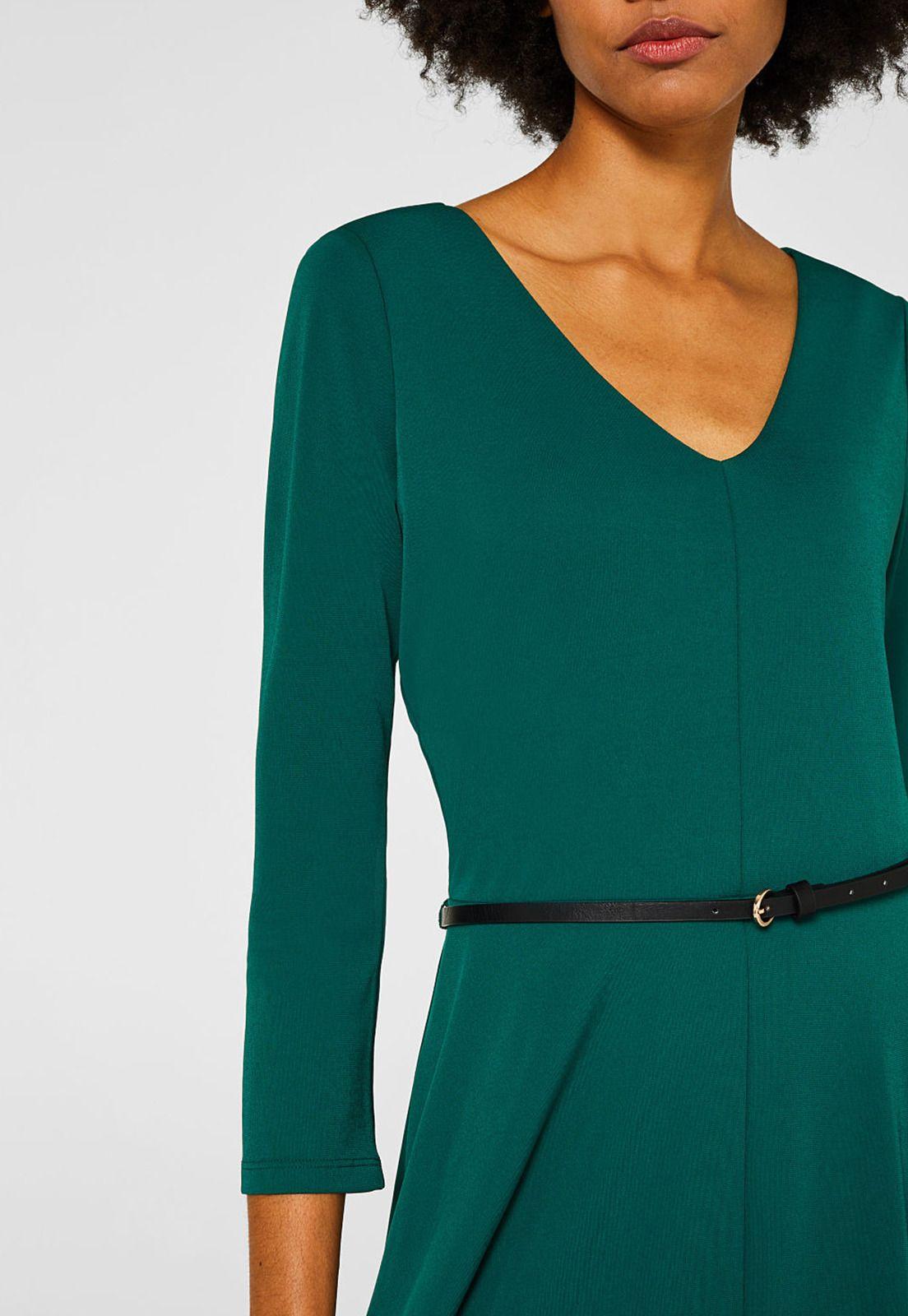 Vestido Midi Con Cinturón Esprit-2