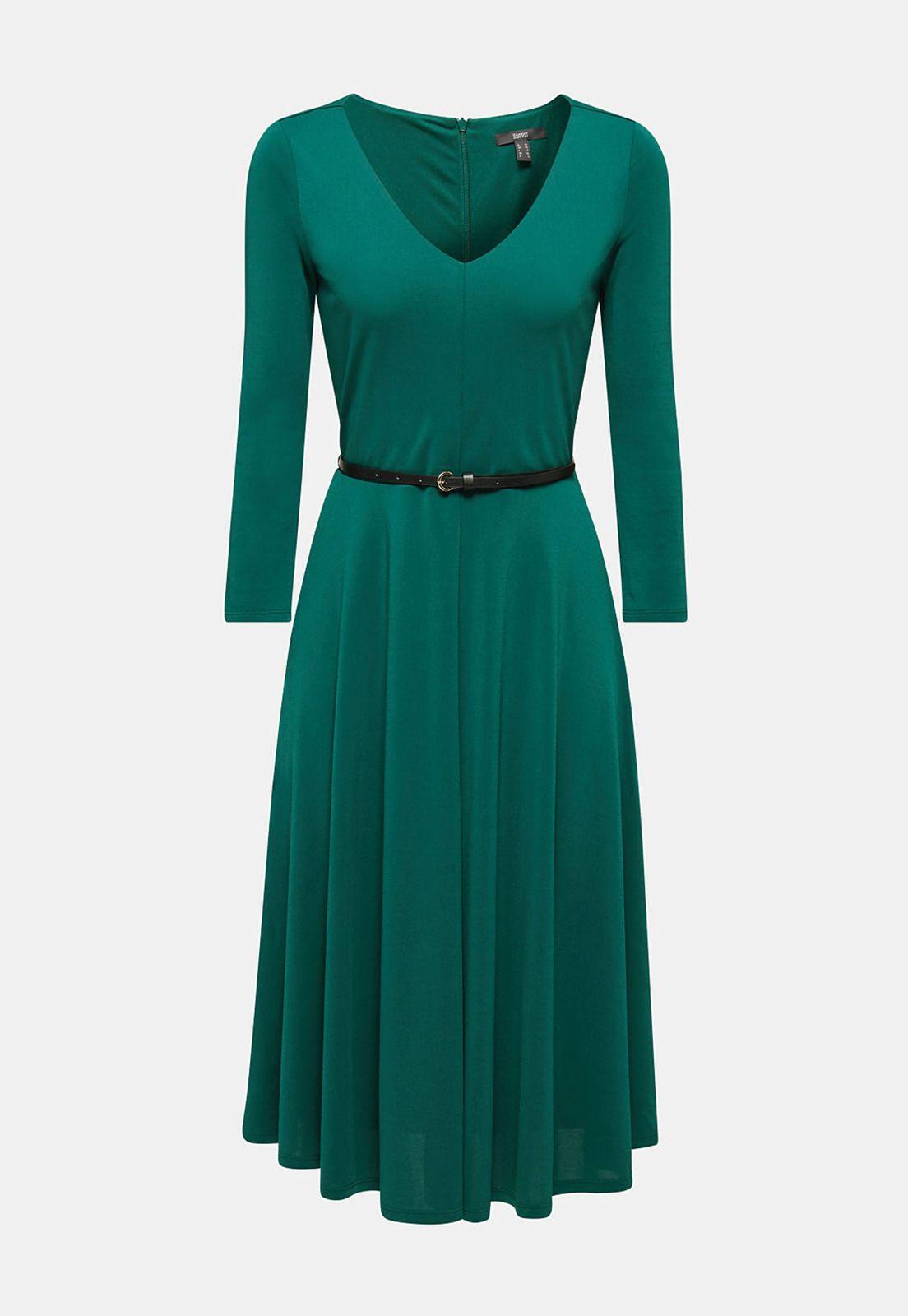 Vestido Midi Con Cinturón Esprit-3