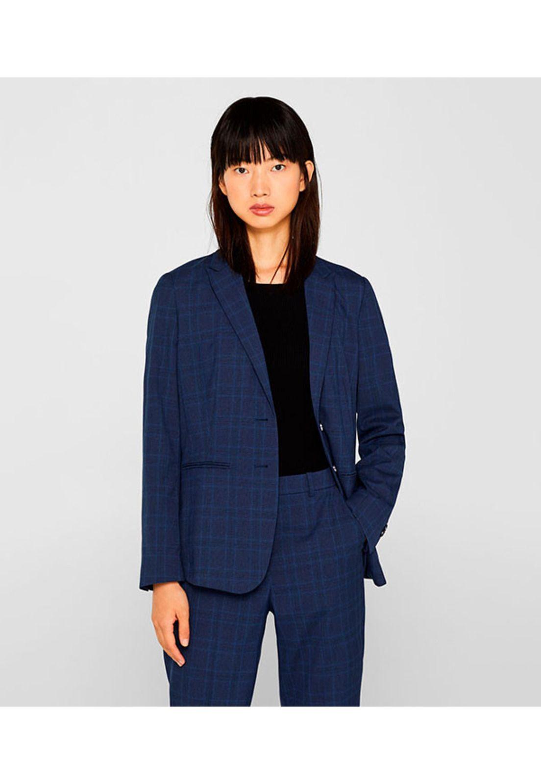 Blazer diseño a cuadros-2